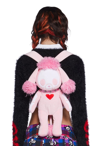 Roxie Poodle Plush Backpack