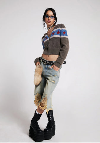 Streetwise Maven Denim Shorts - Blue