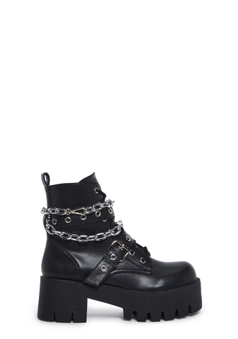 Bad Girl Blues Platform Boots