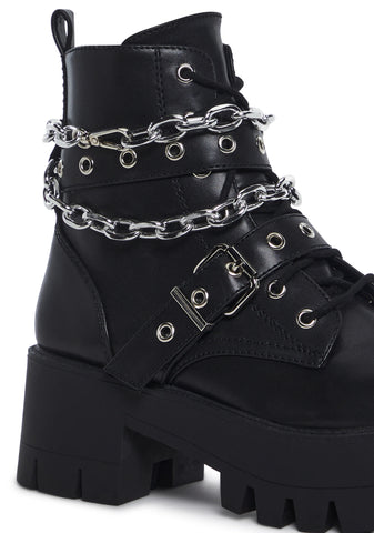 Bad Girl Blues Platform Boots