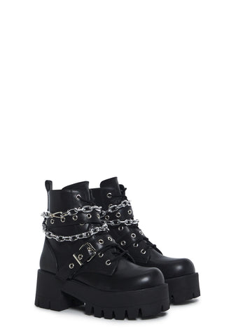 Bad Girl Blues Platform Boots