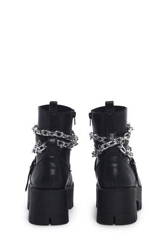 Bad Girl Blues Platform Boots