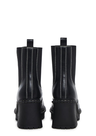 Off The Record Ankle Boots - Black