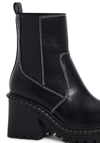 Off The Record Ankle Boots - Black