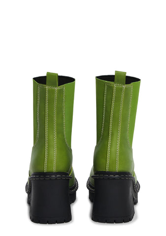 Off The Record Ankle Boots - Green