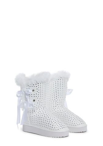 Snowflake Cadet Rhinestone Booties
