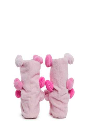 Snuggle Wonderland Platform Boots - Pink