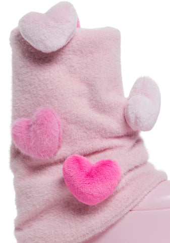 Snuggle Wonderland Platform Boots - Pink