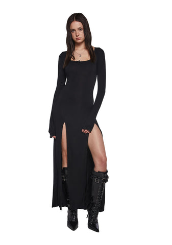 Invoke The Spirits Bodycon Maxi Dress