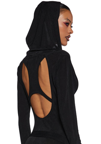 Diatonic Cut Out Hooded Dress