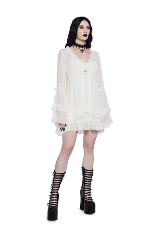 Real Divinity Mini Dress - Off White