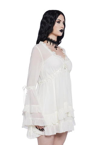 Real Divinity Mini Dress - Off White