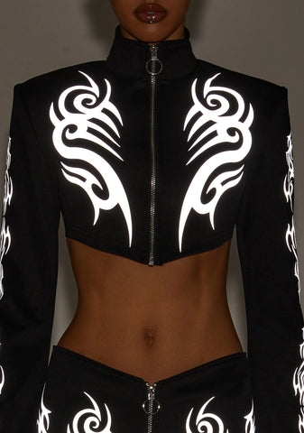 Night Raver Reflective Zip-Up Top