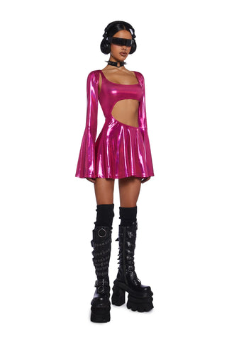 Disco Dazzler Mini Dress And Shrug Set