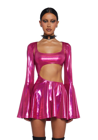 Disco Dazzler Mini Dress And Shrug Set