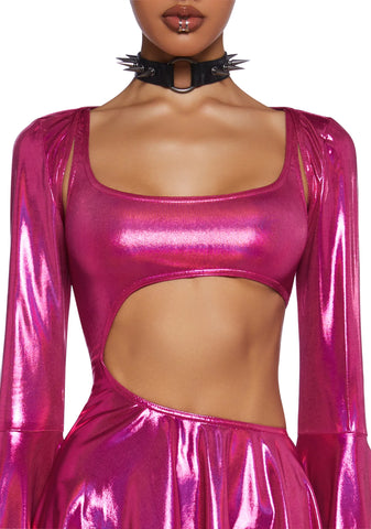 Disco Dazzler Mini Dress And Shrug Set