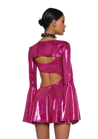 Disco Dazzler Mini Dress And Shrug Set