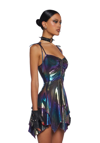 F Is For Fairies Handkerchief Dress - Holo Metallic