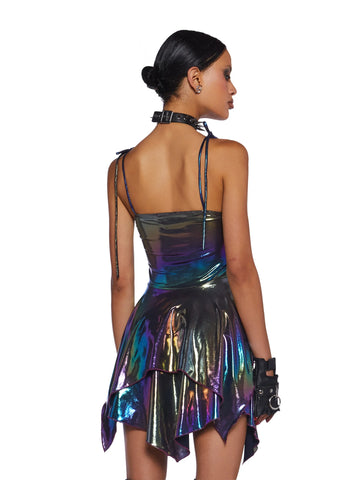 F Is For Fairies Handkerchief Dress - Holo Metallic