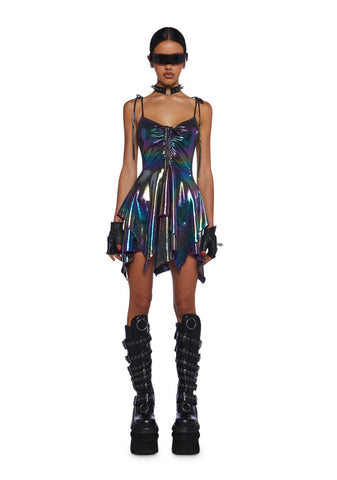 F Is For Fairies Handkerchief Dress - Holo Metallic