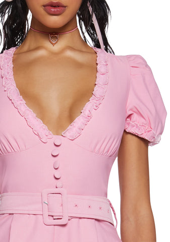 Chic Manners Short Sleeve Romper