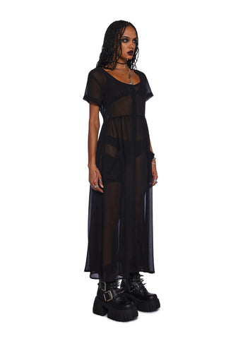 Supernatural Rituals Sheer Maxi Dress
