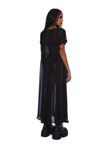 Supernatural Rituals Sheer Maxi Dress