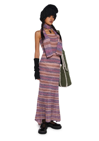 Total Romance  Maxi Dress And Scarf Set