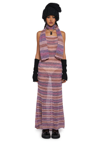 Total Romance  Maxi Dress And Scarf Set