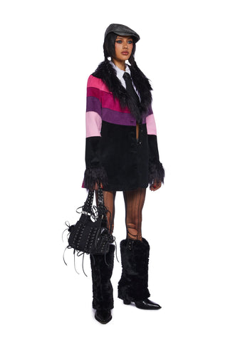 Break Free Corduroy Coat - Black