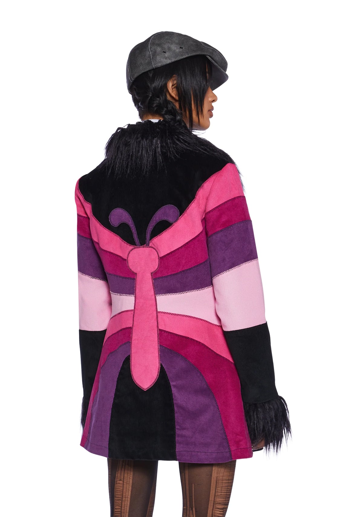 Break Free Corduroy Coat - Black