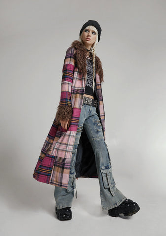 Wildflower Dreams Patchwork Coat - Pink