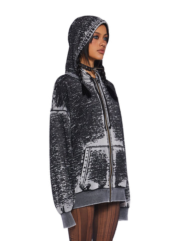 Couldn’t Care Less Zip-Up Hoodie