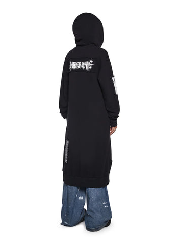 Diatonic Hoodie Duster With Patches