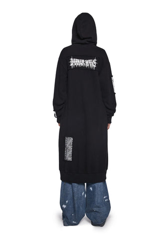 Diatonic Hoodie Duster With Patches