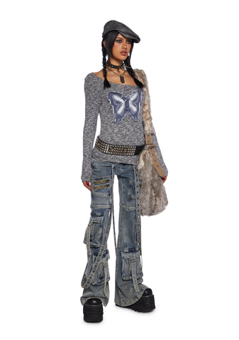 Right Profile Long Sleeve Top