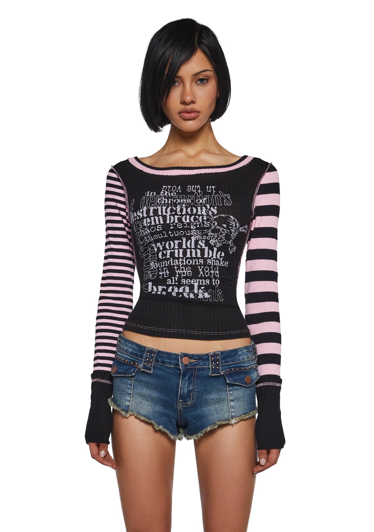 Chaotic Break Long Sleeve Tee