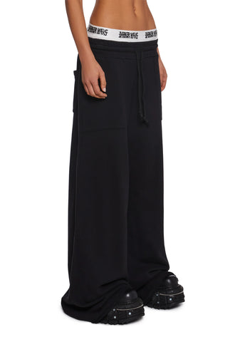 Diatonic Boxer Waistband Wide Leg Sweatpants