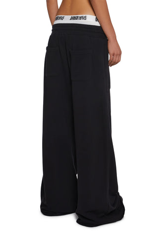 Diatonic Boxer Waistband Wide Leg Sweatpants