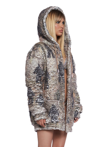 No Sign Puffer Fleece Jacket