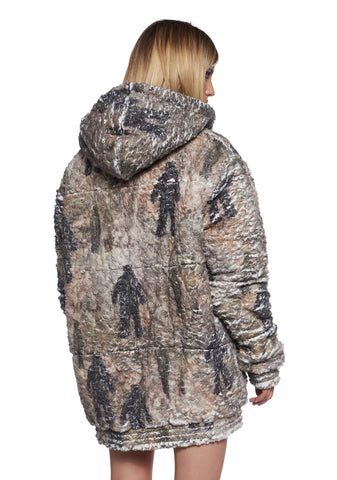 No Sign Puffer Fleece Jacket