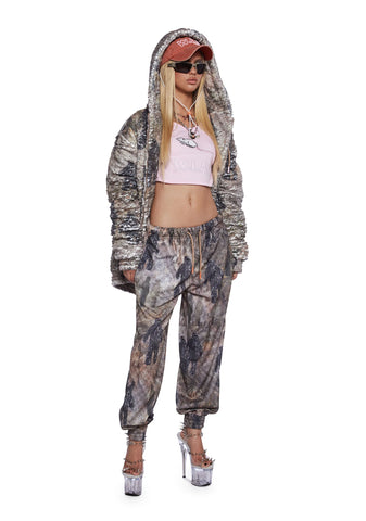 Rat Embroidery Crop Tank