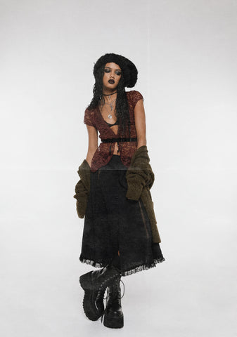 As I Will It Midi Skirt