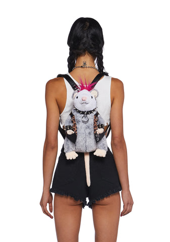 Mosh Pit Possum Plush Backpack