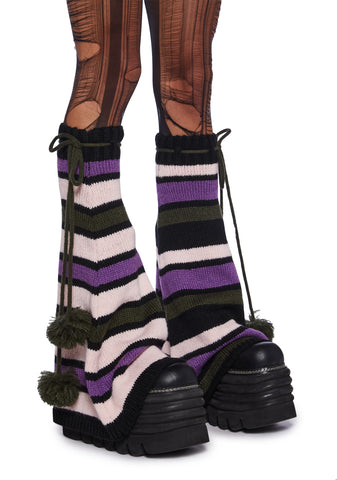 Mismatched Misfit Leg Warmers