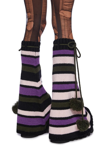 Mismatched Misfit Leg Warmers