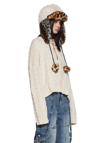 Dimension Split Front Sweater