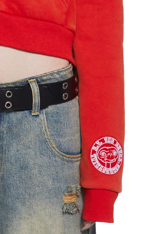 Over The Moon Cropped Hoodie