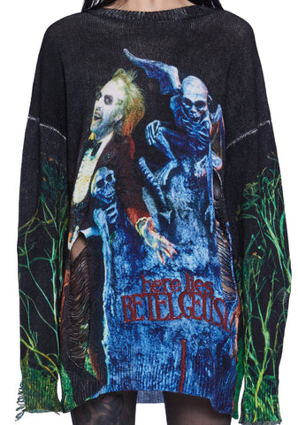 It’s Showtime Distressed Sweater