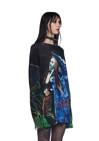 It’s Showtime Distressed Sweater